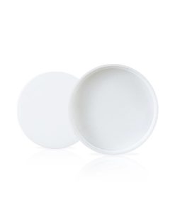 70-400 PCR White Smooth Skirt Lid with Liner