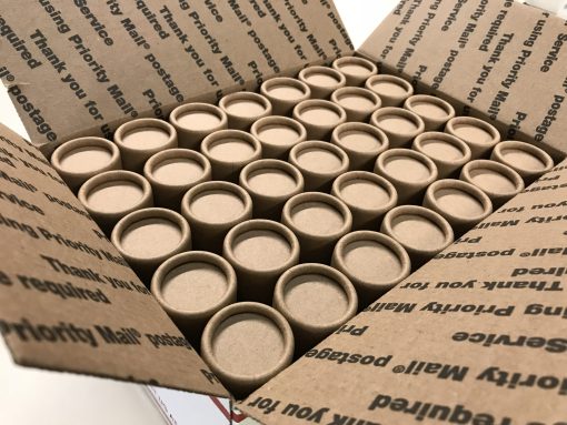 2.5 oz Biodegradable Top-Fill Push-Up Empty Cardboard Deodorant Containers USA