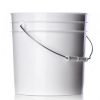2 gallon white HDPE plastic pail of 70 mil thickness with handle