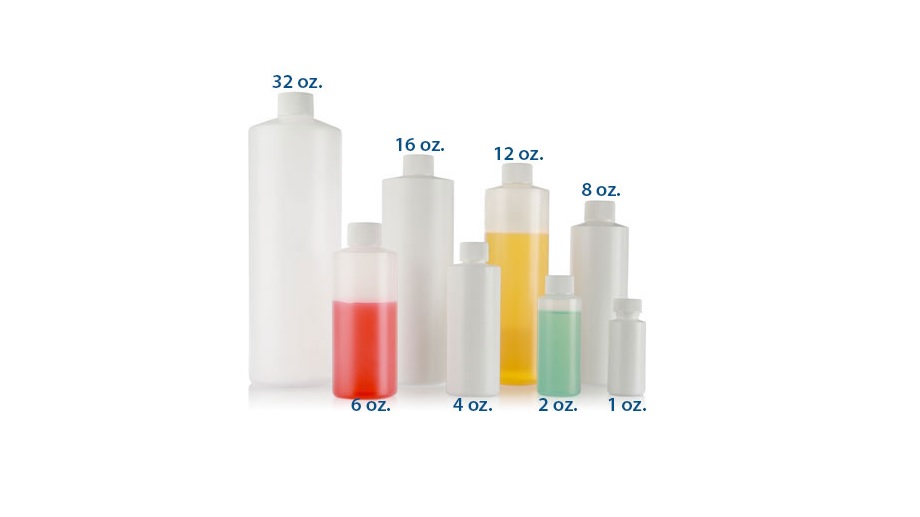 Plastic Vials, White Polypropylene Reversible Cap Vials