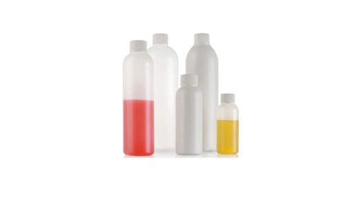8 oz Natural 24/410 COSMO ROUND PLASTIC BOTTLES- HDPE
