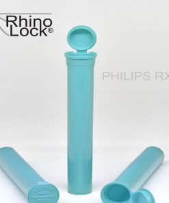 PHILIPS RX® 116 Dram Opaque Aqua CR Pop Top Pre-Roll Tubes
