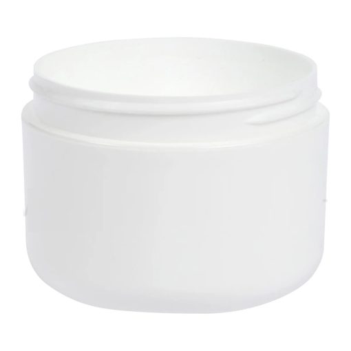 Jar, 4oz, PP, Round, White, Double Wall, Round Base, 70mm