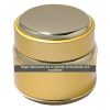 Jar, Aluminum, Round, w/Gold Trim, Gold, 15mL