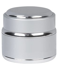 Jar, Aluminum, Round, w/Silver Trim, Silver, 50mL