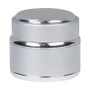 Jar, Aluminum, Round, w/SilverTrim, Silver, 15mL