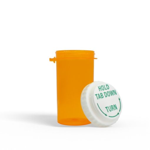 40DR Pharmaceutical Bottles and Caps