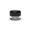 5 ml Round CR Grip ‘N Turn™ Glass Concentrate – Clear Black