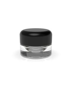 5 ml Round CR Grip ‘N Turn™ Glass Concentrate – Clear Black