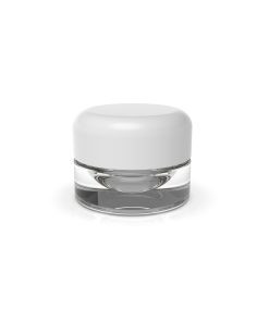 5 ml Round CR Grip ‘N Turn™ Glass Concentrate – Clear White