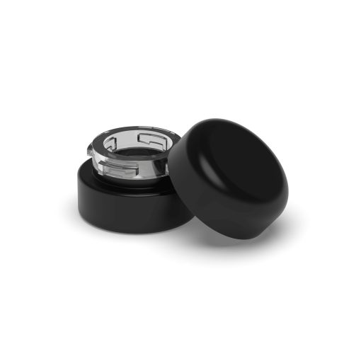 5 ml Round CR Grip ‘N Turn™ Glass Concentrate – Matte Black