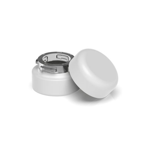 5 ml Round CR Grip ‘N Turn™ Glass Concentrate – Matte White