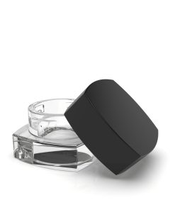 5 ml Square CR Grip ‘N Turn™ Glass Concentrate – Clear Black