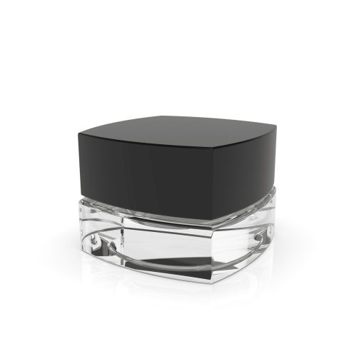 5 ml Square CR Grip ‘N Turn™ Glass Concentrate – Clear Black