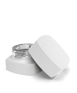 5 ml Square CR Grip ‘N Turn™ Glass Concentrate – Matte White