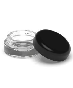 9 ml Round CR Grip ‘N Turn™ Glass Concentrate – Clear Black