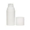 Airless Bottle, Frosted Cap, White Collar, White Body, 30mL