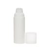 Airless Bottle, Frosted Cap, White Collar, White Body, 50mL