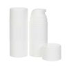 Airless Bottle, Glossy White Cap, Pump and Body, 100 mL