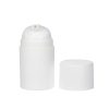 Airless Bottle, Glossy White Cap, Pump and Body, 50mL
