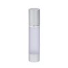 Airless Bottle, Matte Silver Cap, Shiny Silver Collar, Frosted Body, 50 mL