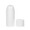 Airless Bottle, Matte White Cap, Glossy White Pump and Collar, Matte White Body, 100 mL