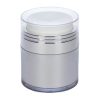 Airless Jar Clear Cap Shiny Silver Collar Platinum Body 15 mL