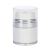 Airless Jar, Clear Cap, with Tall White Pump, Shiny Silver Collar, PP Inner Cup, 50 mL