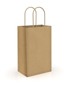 Recycled Shopping Bags – Small (5″ x 3″ x 8″) – Kraft