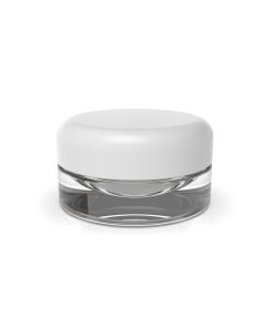9 ml Round CR Grip ‘N Turn™ Glass Concentrate – Clear White