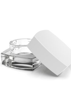 9 ml Square CR Grip ‘N Turn™ Glass Concentrate – Clear White