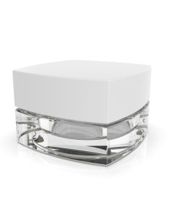 9 ml Square CR Grip ‘N Turn™ Glass Concentrate – Clear White
