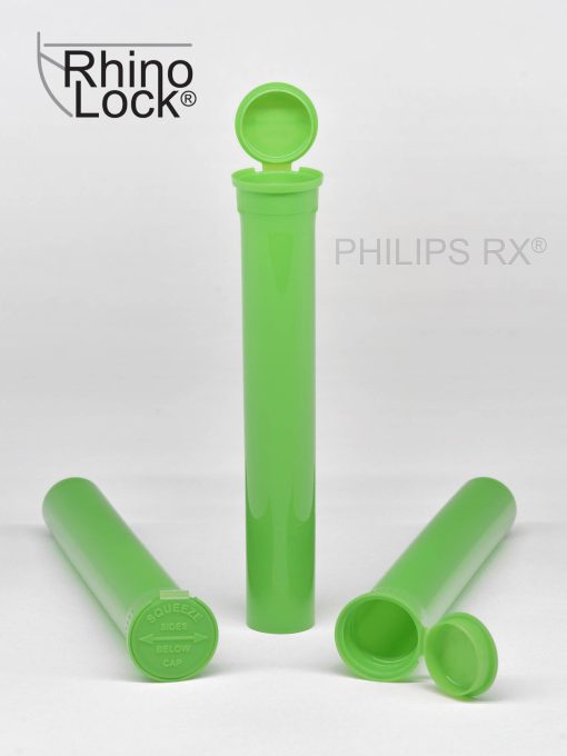 PHILIPS RX® 116 mm Opaque Lime CR Pop Top Pre-Roll Tubes