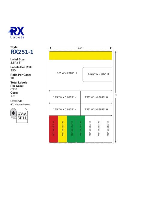 RX-251–1 Prescription Label