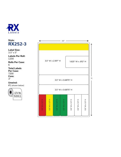 RX-252–3 Prescription Label