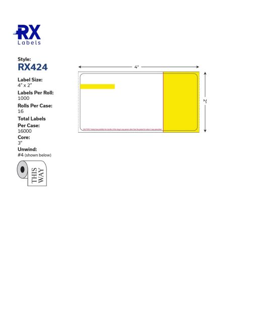 RX-424 Prescription Label