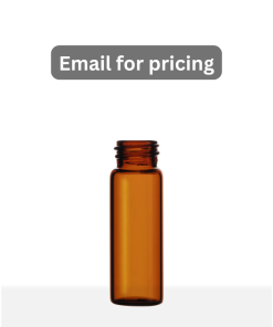 1 Dram Amber Borosilicate Screw Thread Glass Vial with 13-425 Neck Finish