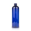 16 oz Cobalt Blue PET Bullet Round Bottle 24-410 Neck Finish