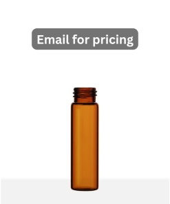 2 Dram Amber Borosilicate Screw Thread Glass Vial with 15-425 Neck Finish