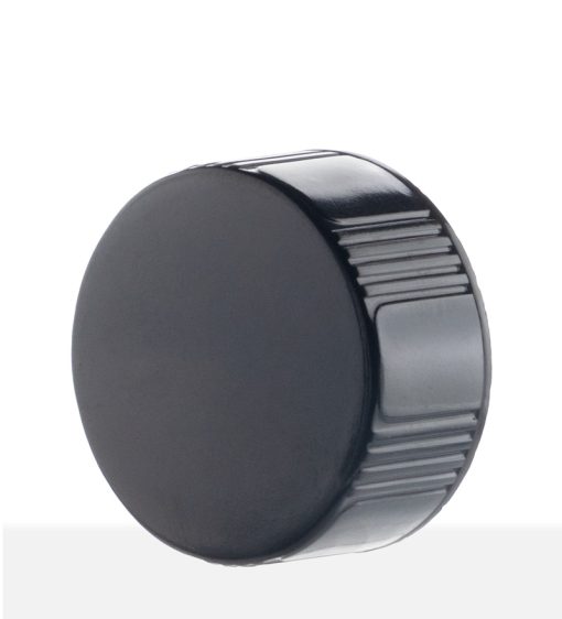 22-400 Black Phenolic Cap w/ Tri-Foil Liner