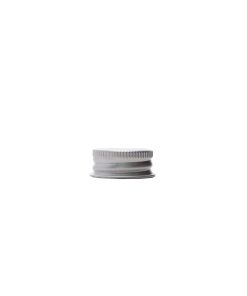 28-400 Silver Aluminum Screw Top Cap