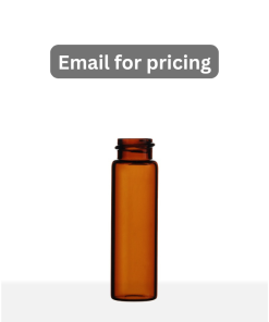 4 Dram Amber Borosilicate Screw Thread Glass Vial with 18-400 Neck Finish