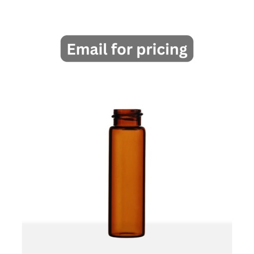 4 Dram Amber Borosilicate Screw Thread Glass Vial with 18-400 Neck Finish