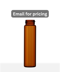 8 Dram Amber Borosilicate Screw Thread Glass Vial