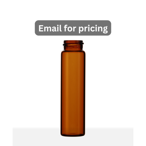 8 Dram Amber Borosilicate Screw Thread Glass Vial