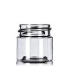 1/2 oz clear PET plastic single wall jar with 33-400 neck finish