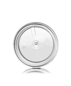1/2 oz clear PS plastic thick wall jar with 43-400 neck finish
