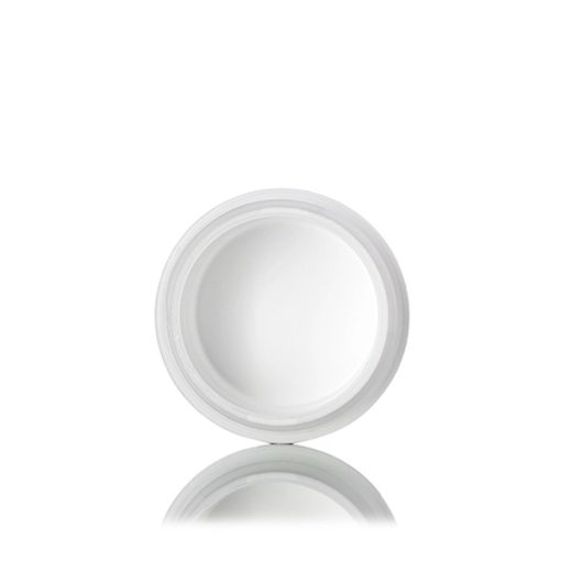 1/4 oz white PP plastic double wall straight base jar with 33-400 neck finish