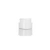 1/4 oz white PP plastic double wall straight base jar with 33-400 neck finish