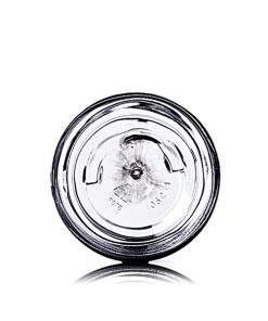 1 oz clear PET plastic single wall jar with 38-400 neck finish
